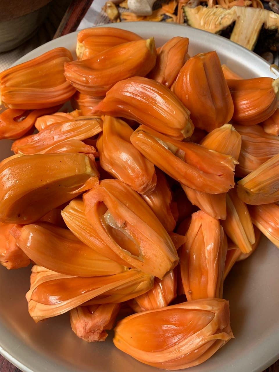 Chembarathi Varikka Jack fruit - rare jack fruit variety with dark orange bulbs
